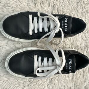 Prada leather trainer